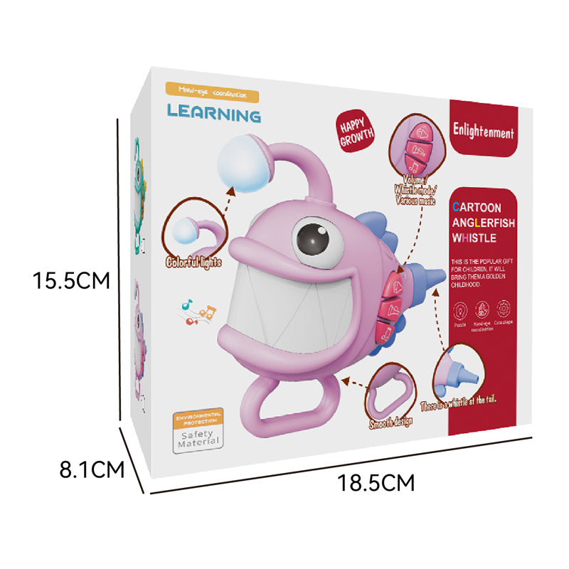 Cartoon Anglerfish Whistle With Light And Music