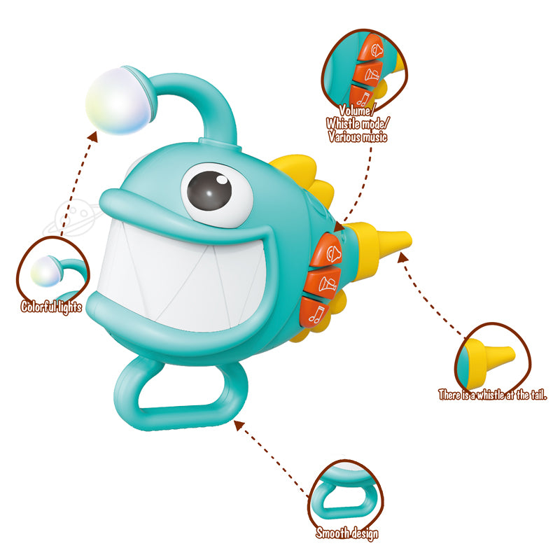 Cartoon Anglerfish Whistle With Light And Music