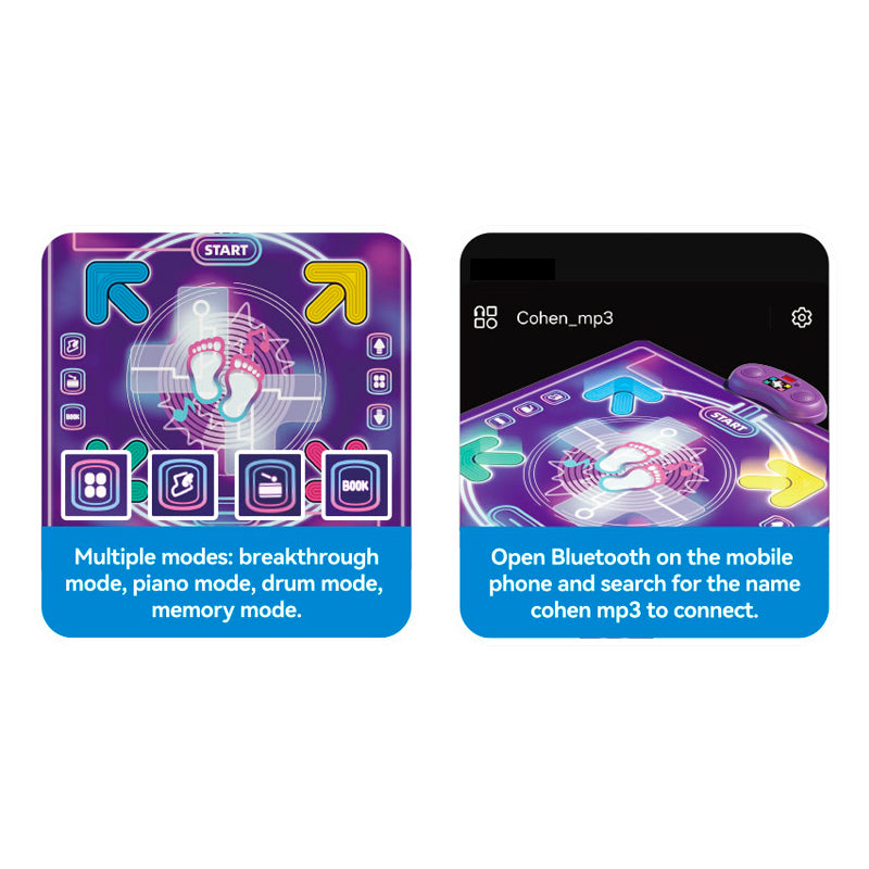 B/O Dance Mat With Light And Music