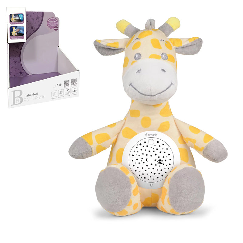 B/O Plush Giraffe With Projection