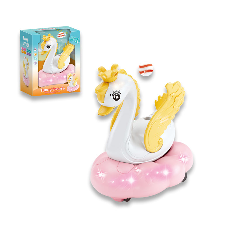 电动悬浮飞球旋转天鹅