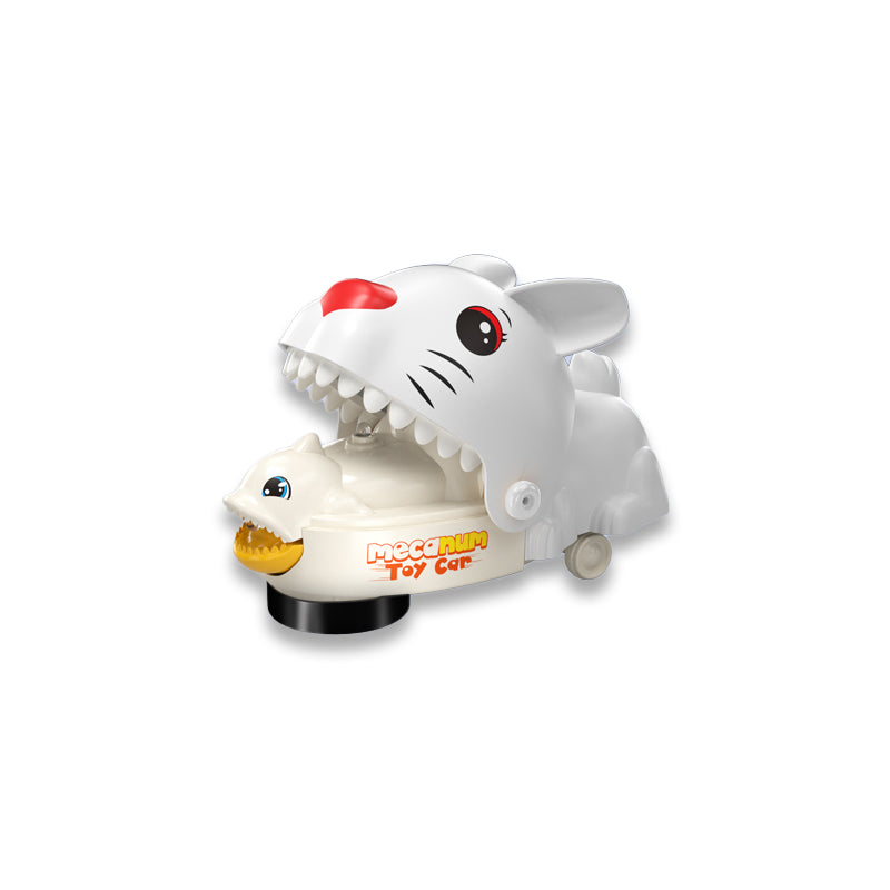 电动万向兔子/带灯光,音乐,嘴巴可以动,3*AAA无包电,粉白二色混装