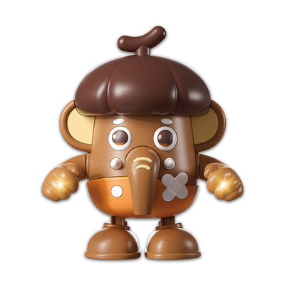 B/O Hazelnut Elephant With Light And Music