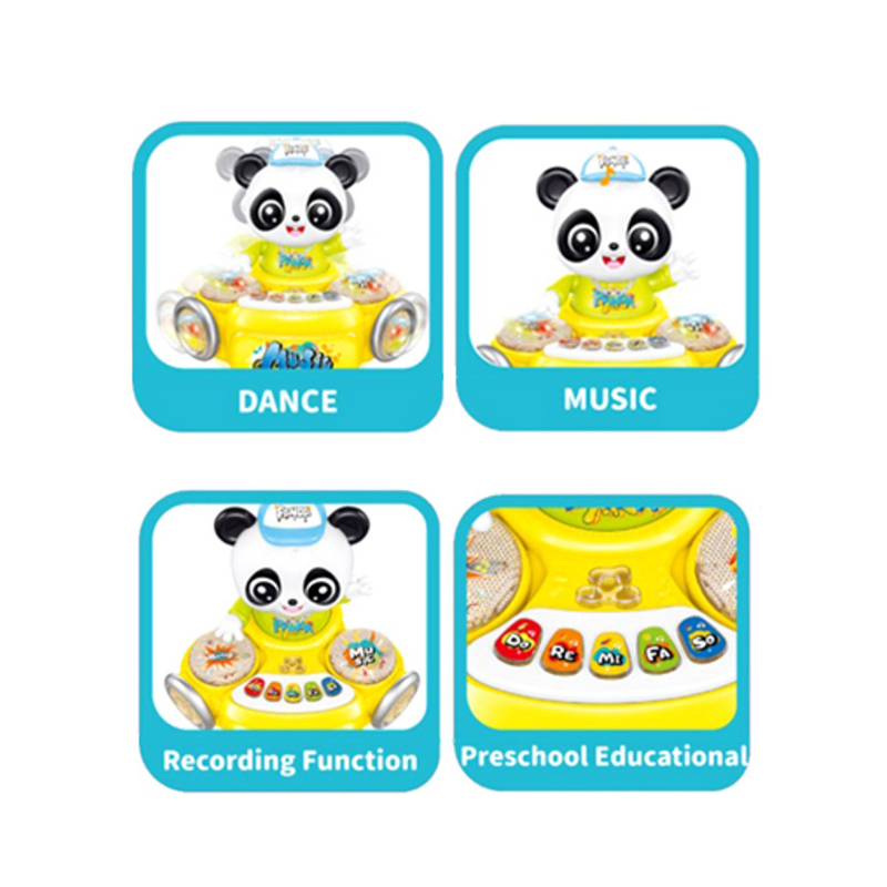 B/O Bump And Go Panda With Light 3-C Ass'D