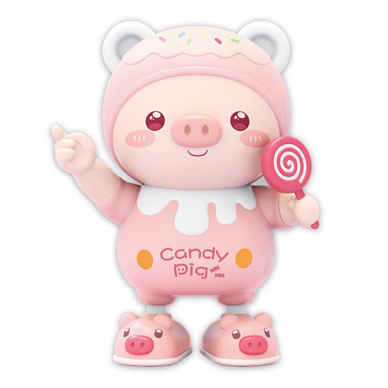 B/O Dancing Pig With Light And Music 2-C Ass'D