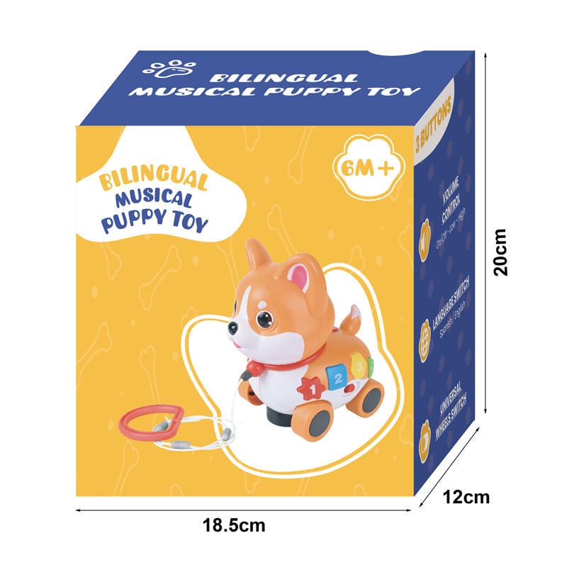 B/O Bump And Go Cartoon Dog With Light And Music