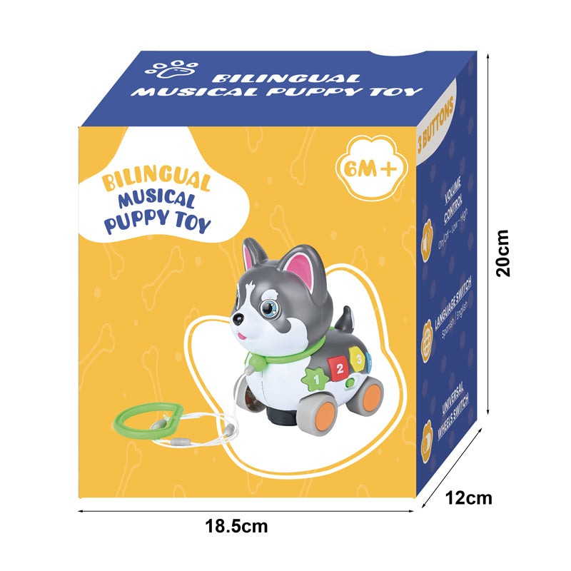 B/O Bump And Go Cartoon Dog With Light And Music