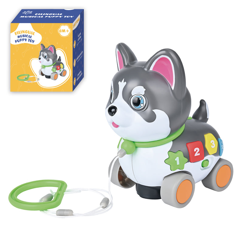B/O Bump And Go Cartoon Dog With Light And Music