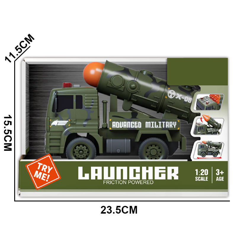1:20 Friction Military Car Whit Light And Sound