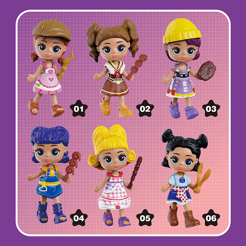 六款盲盒变装娃娃