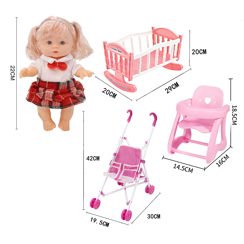 22CM吹瓶身体娃娃套装/带四声IC,包3*AG13纽扣电池