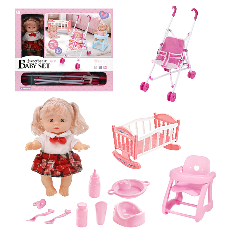 22CM吹瓶身体娃娃套装/带四声IC,包3*AG13纽扣电池