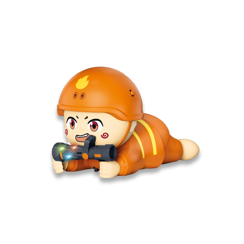 三款电动感应避障爬娃