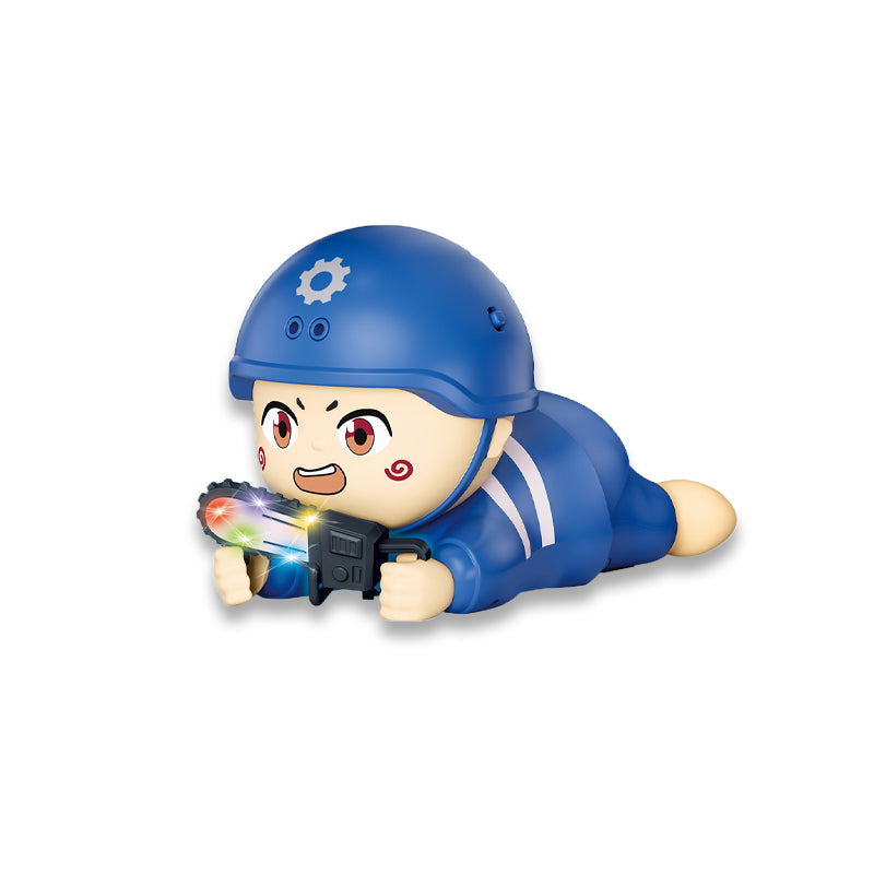 三款电动感应避障爬娃