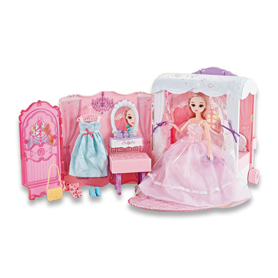 11.5寸+4寸美少女收纳箱场景套装/带灯光,包3*AG13纽扣电池