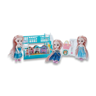 6寸芭比+宠物套装/带灯光,包3*AG13纽扣电池