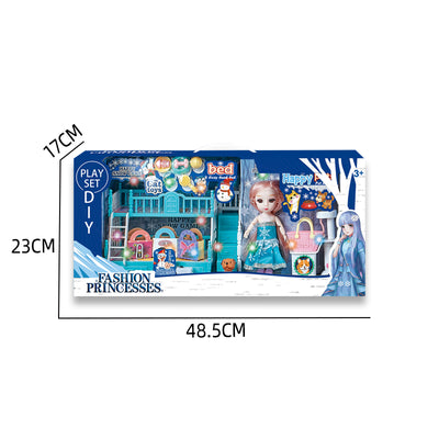 6寸芭比+宠物套装/带灯光,包3*AG13纽扣电池