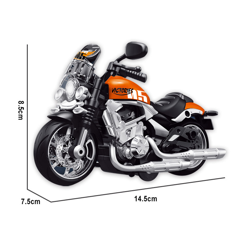 回力合金哈雷摩托车/带灯光,音乐,包AG3纽扣电池