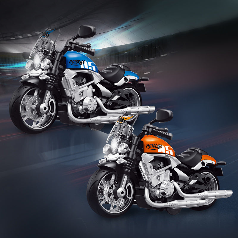 回力合金哈雷摩托车/带灯光,音乐,包AG3纽扣电池