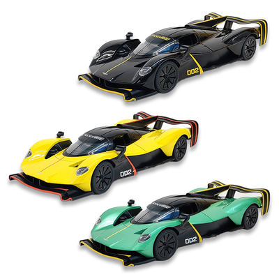 1:24回力合金马丁战神车/带灯光,音效,可开门,包3*AG13,柠檬黄,黑,绿三色混装