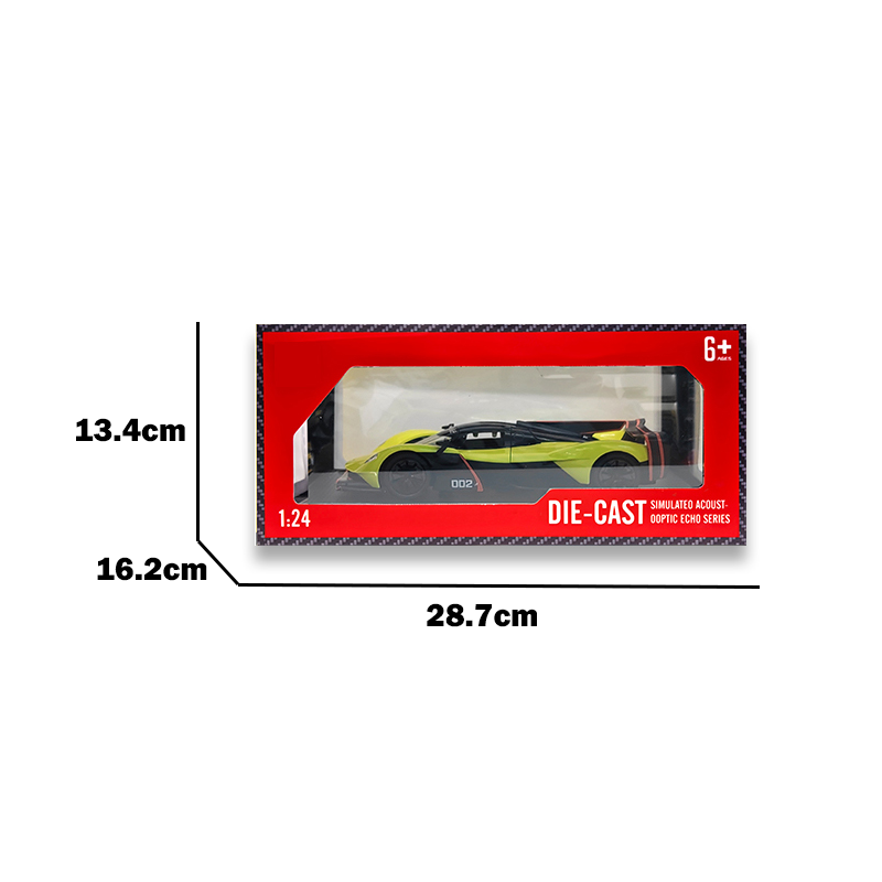 1:24回力合金马丁战神车/带灯光,音效,可开门,包3*AG13,柠檬黄,黑,绿三色混装