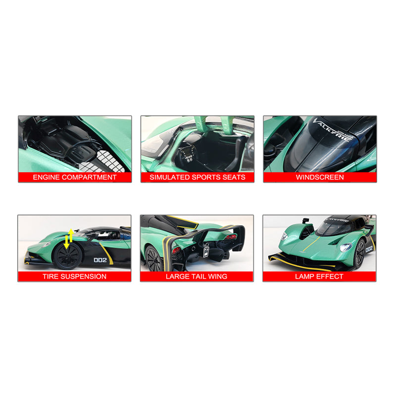 1:24回力合金马丁战神车/带灯光,音效,可开门,包3*AG13,柠檬黄,黑,绿三色混装