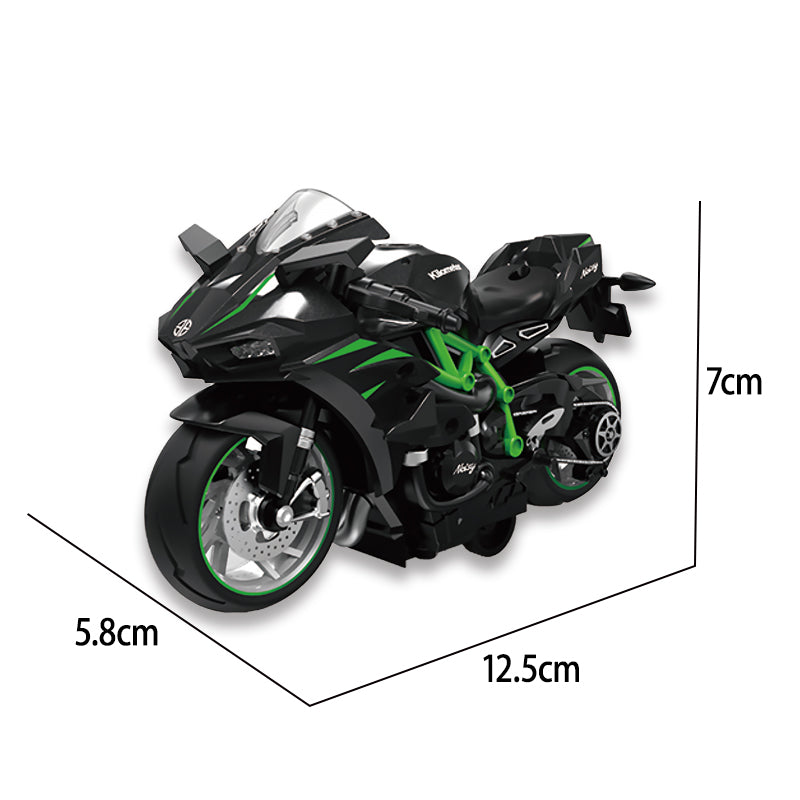1:14 Pull Back Metal Motorcycle With Light And Music And Sound 3-C Ass'D