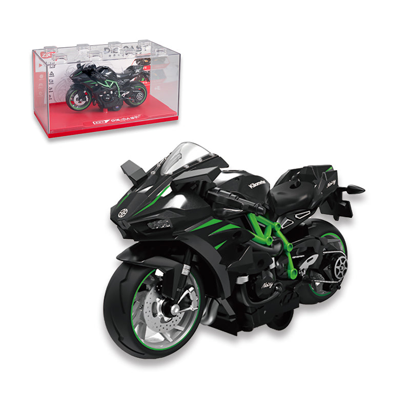 1:14 Pull Back Metal Motorcycle With Light And Music And Sound 3-C Ass'D