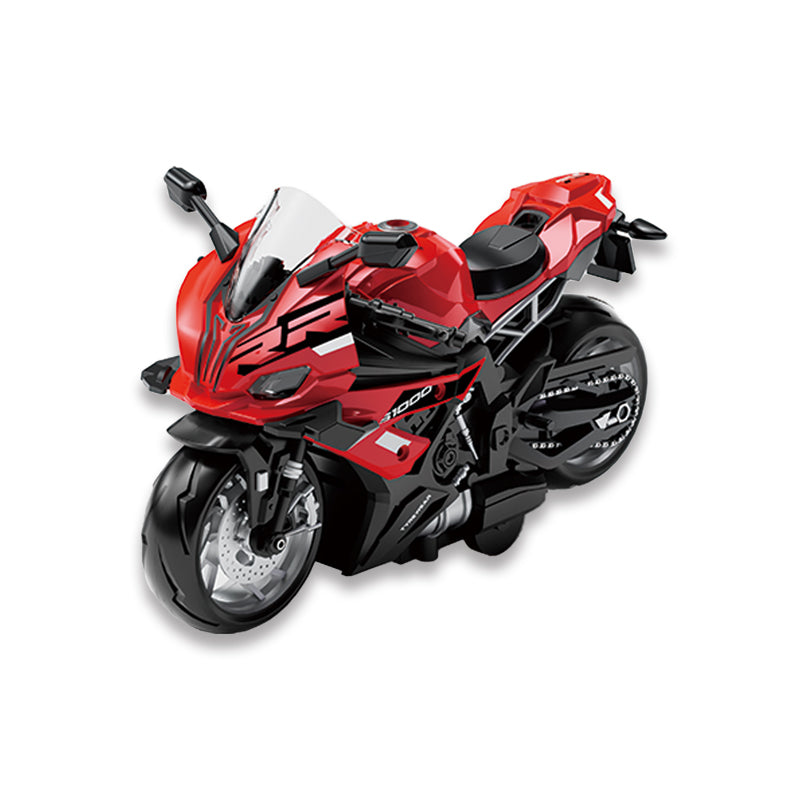 1:14 Pull Back Metal Motorcycle With Light And Music And Sound 3-C Ass'D