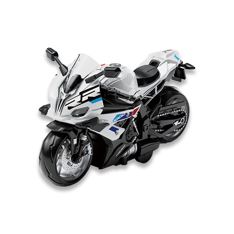 1:14 Pull Back Metal Motorcycle With Light And Music And Sound 3-C Ass'D