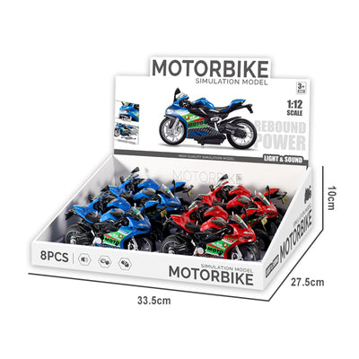 Pull Back Mortorcycle With Light And Music