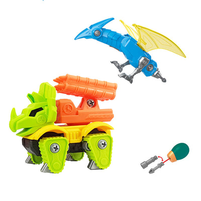 Free Wheel Diy Blocks Dinosaur