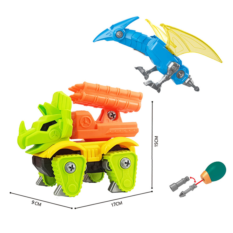 Free Wheel Diy Blocks Dinosaur