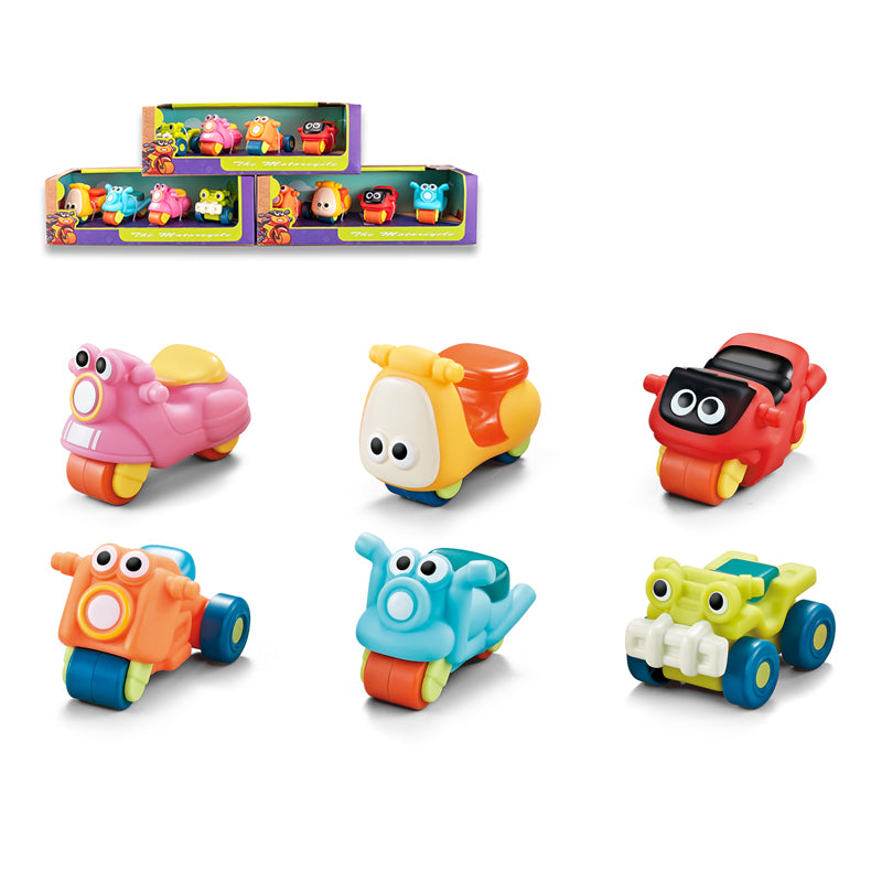 6 Asstd Free Wheel Motorcycle