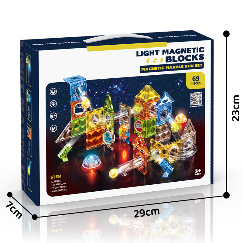 69Pcs Magnetic Block With Light