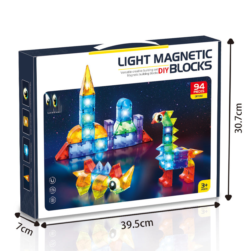 94Pcs Magnetic Block With Light