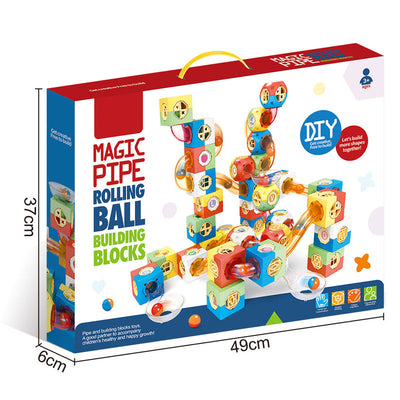 191Pcs Pipe Rolling Ball Building Blocks