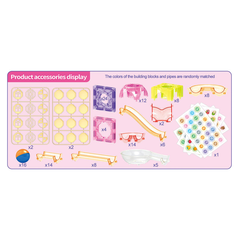 3 In 1 Magnetic Blocks With 170Pcs