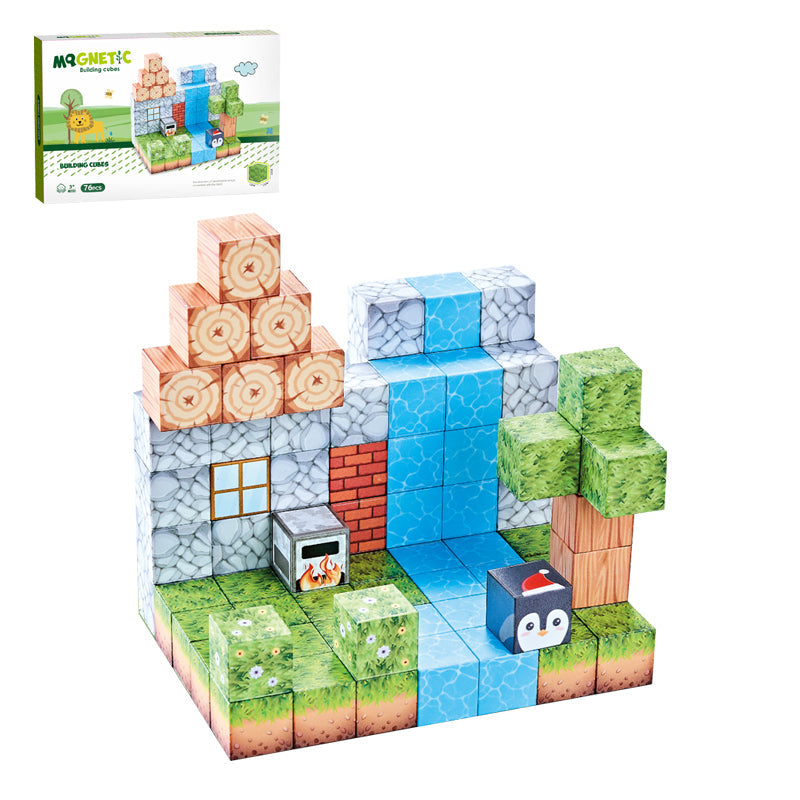 76Pcs Magnetic Blocks