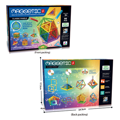 86PCS 3D Magnetic Blocks