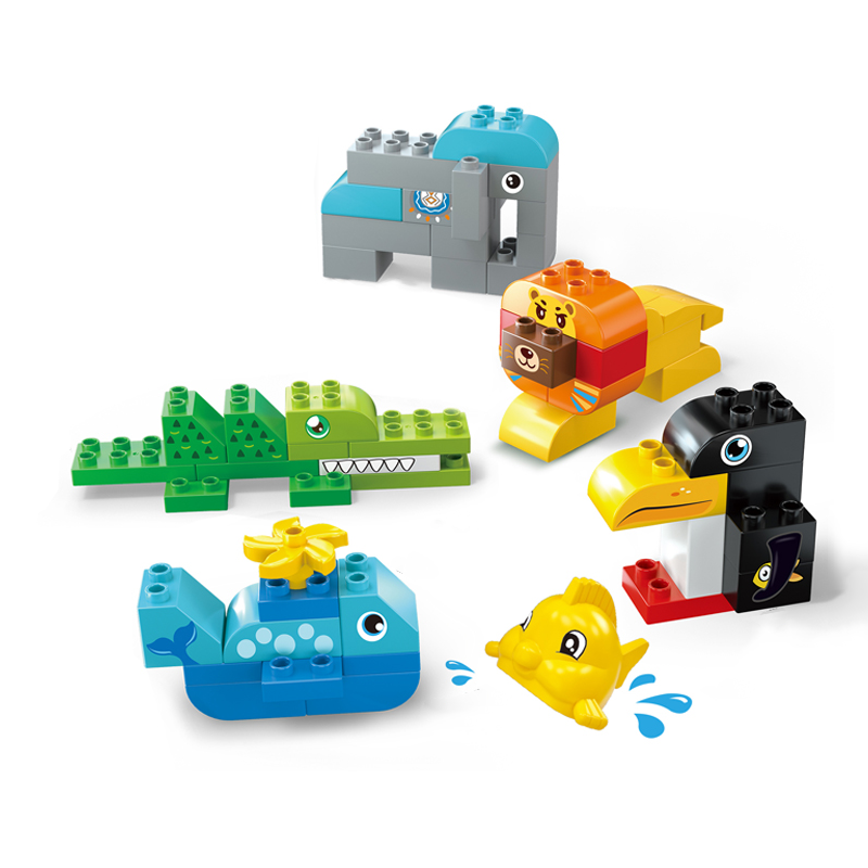 创意动物大颗粒兼容乐高积木/57PCS