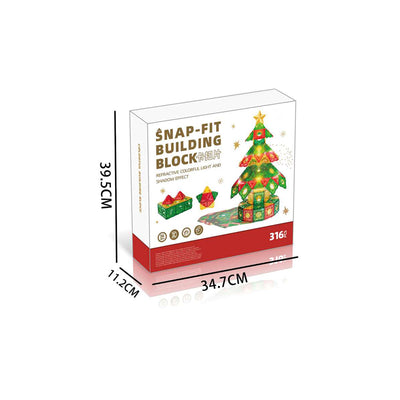 圣诞礼盒卡扣拼装积木/316PCS