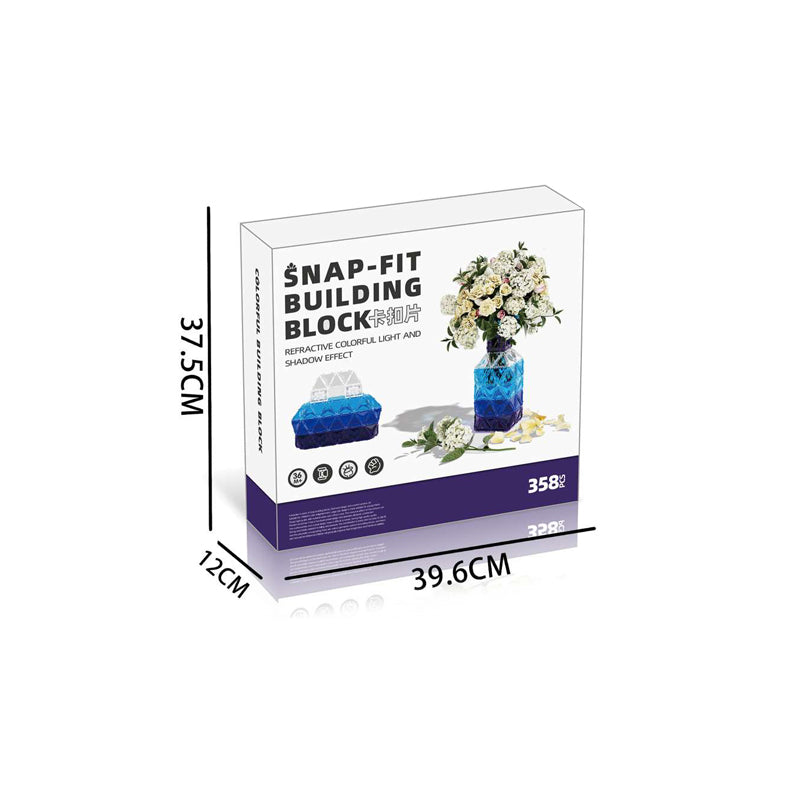 358Pcs Snap-Fit Building Block