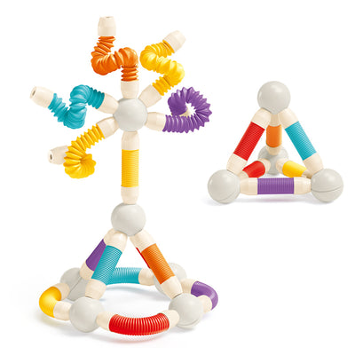 42Pcs Magnetic Tube Blocks