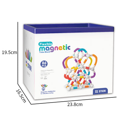 86Pcs Magnetic Tube Blocks