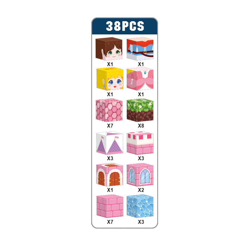 38Pcs Magnetic Block