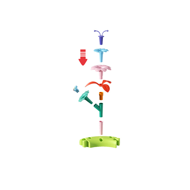 132Pcs Building Blocks Flower