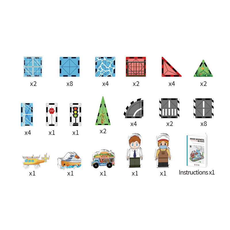 49 Pieces Magnetic Block