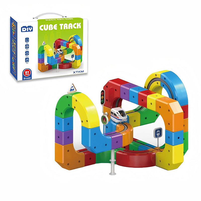 Magic Rail Cube Track Set(81 Pieces)