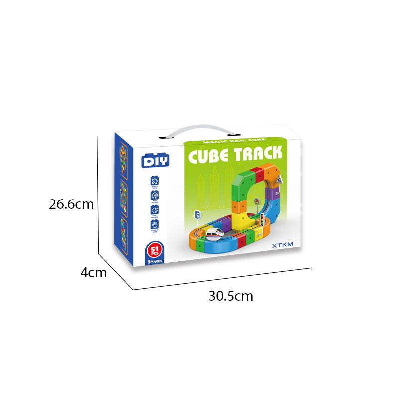 Magic Rail Cube Track Set(51 Pieces)